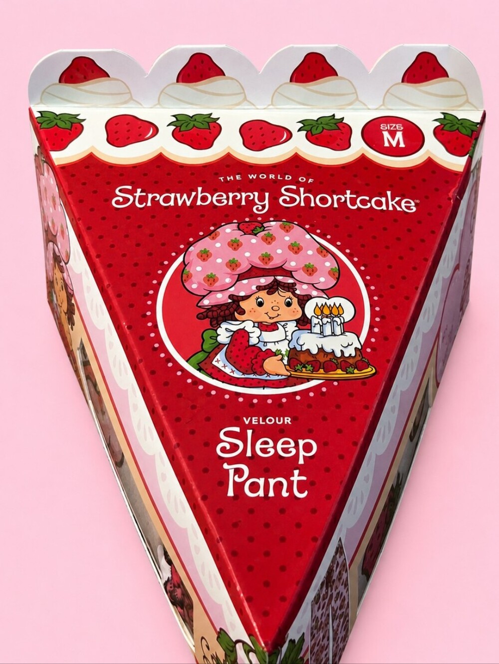 Women's Velour Strawberry Shortcake Pajama Pants Size Medium